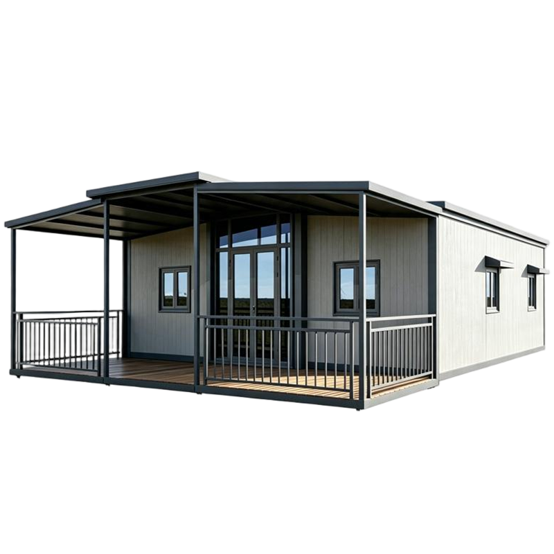 Double-wing expandable container house