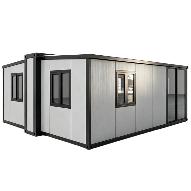 Double-wing expandable container house